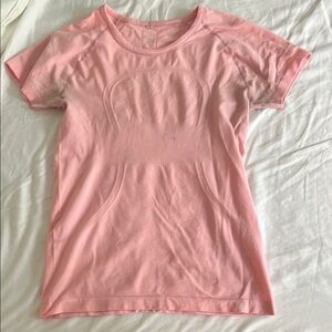 Pink lululemon swiftly Top